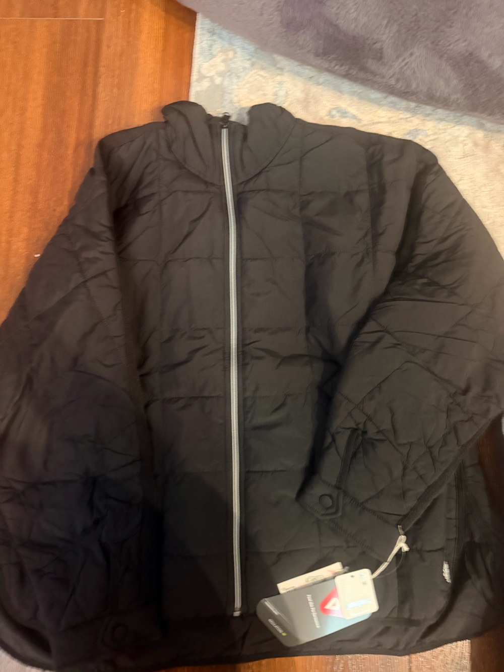 FP Movement by Free People Black Quilted Zip Puffer Jacket